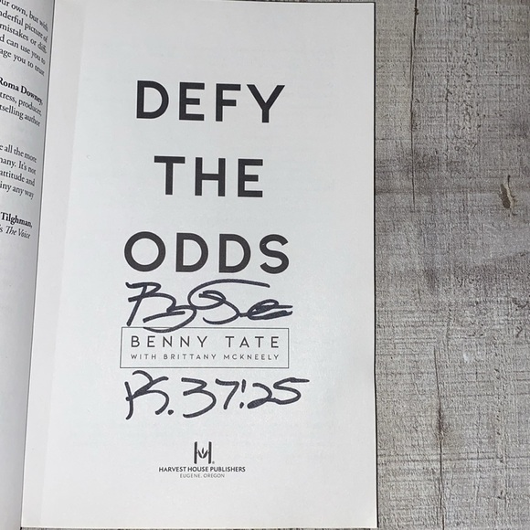 Defy the Odds by Benny Tate book - Picture 4 of 10